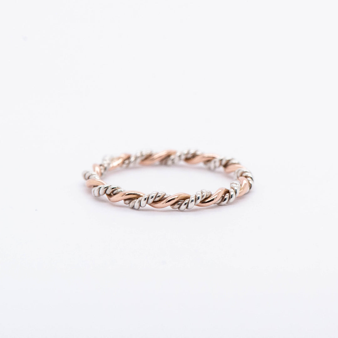 Anillo Trenzado bicolor