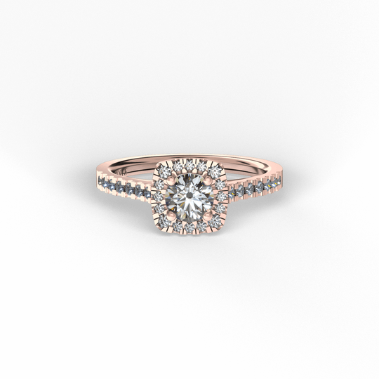 Anillo Pia en oro rosa