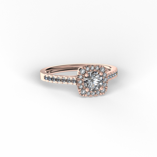Anillo Pia en oro rosa