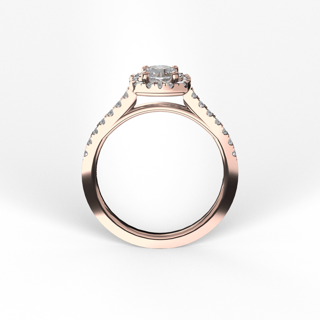 Anillo Pia en oro rosa