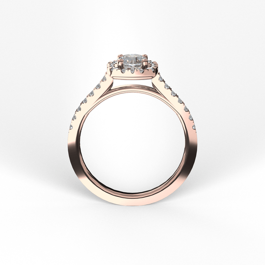 Anillo Pia en oro rosa