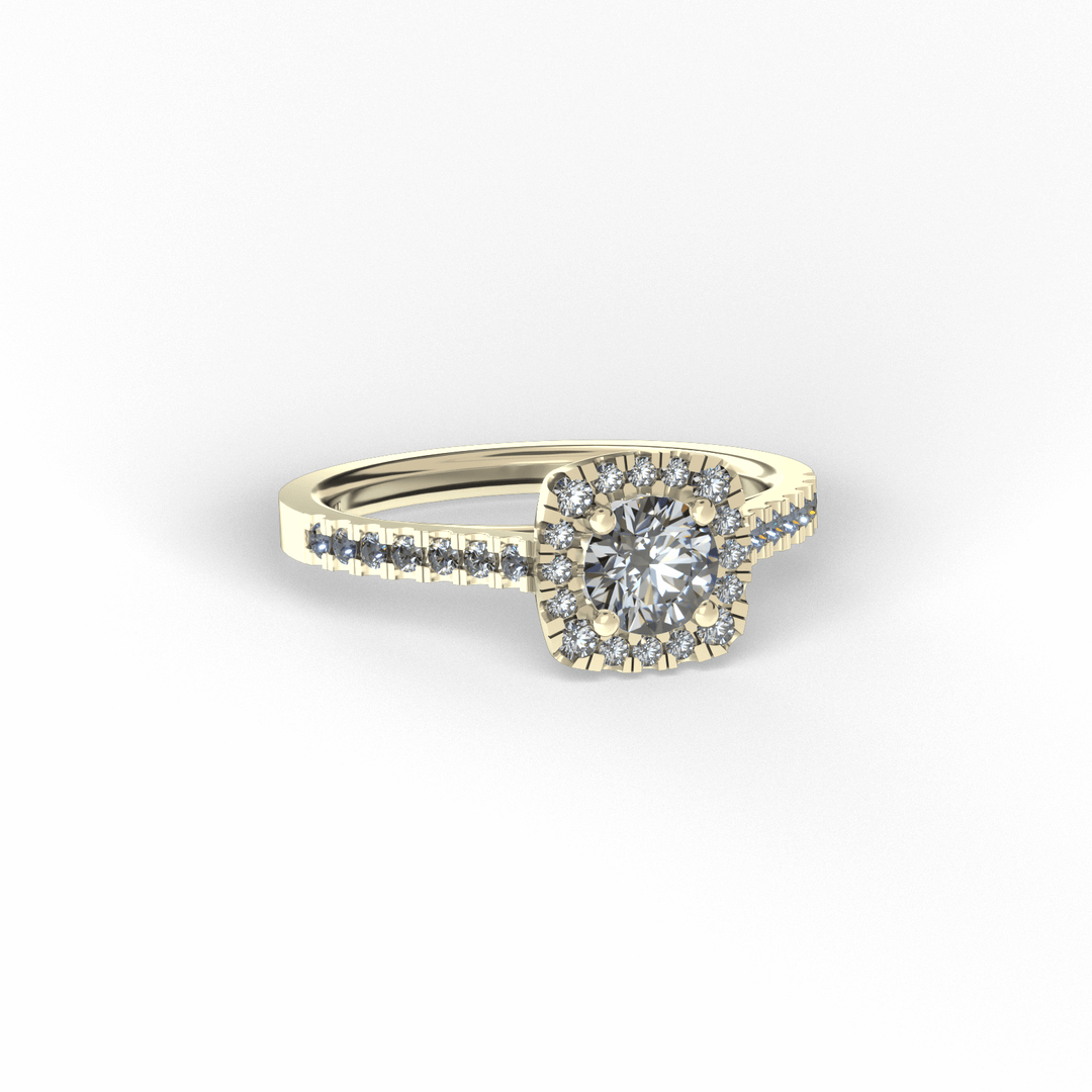 Anillo Pia en oro amarillo