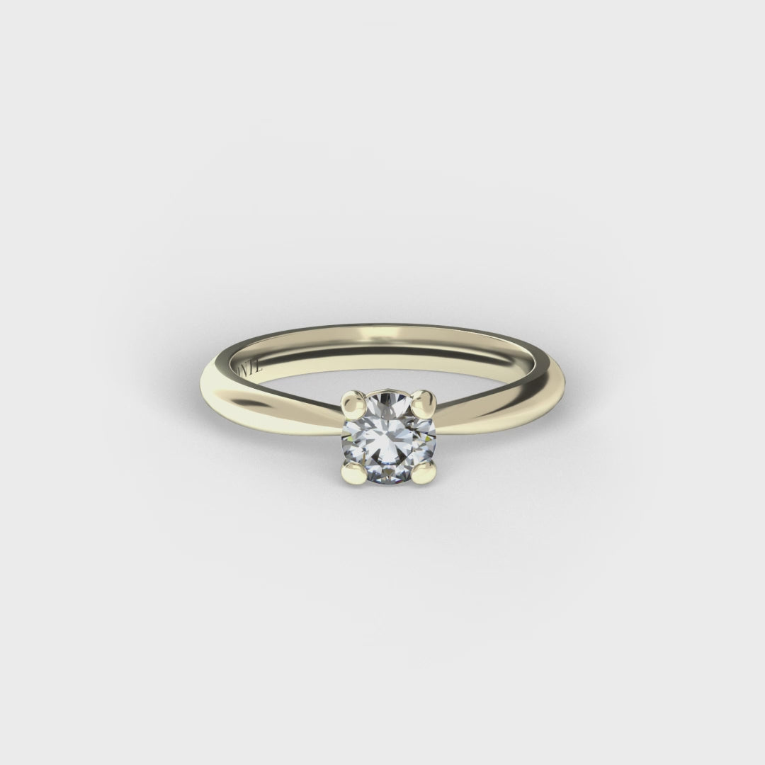 Anillo Sol en oro amarillo