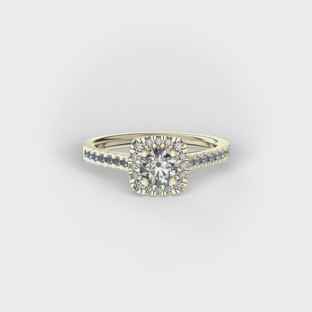 Anillo Pia en oro amarillo