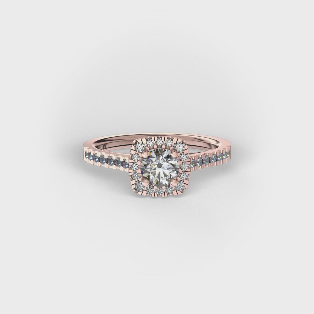 Anillo Pia en oro rosa