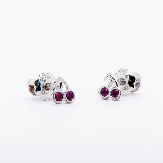 Aretes para bebé Cereza