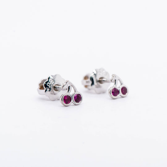 Aretes para bebé Cereza